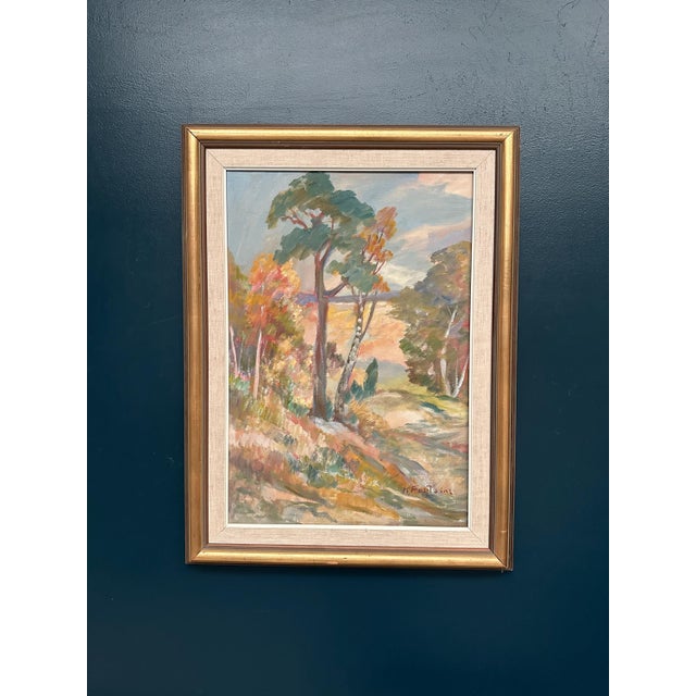 Katharina Fontain, Forest, 1950s, Oil on Canvas, Framed For Sale - Image 16 of 17