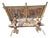 Sicilian Carved Wrought Iron Cart, 18th-19th Century, Set of 4 For Sale
