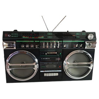 Crovn Radio & Stereo with Cassette Recorder, 1980s For Sale