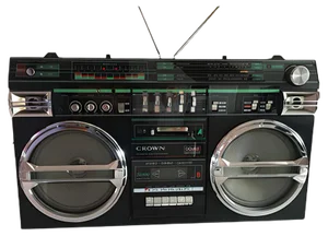 Crovn Radio & Stereo with Cassette Recorder, 1980s