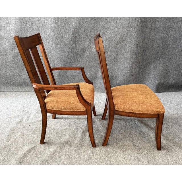 9 Piece Lane Furniture Dining Set With Leaf and Pads For Sale - Image 11 of 18