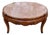 1954 Round Fruitwood Coffee Table With Inset Pink Italian Marble Top For Sale