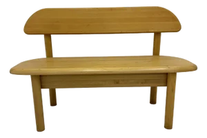 Vintage Danish Wooden Bench from Ansager Furniture, 1970s