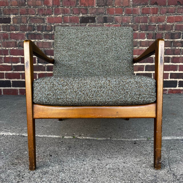 Beautiful Swedish mid-century modern lounge chair designed by Folke Ohlsson for DUX. Solid teak frame in excellent...