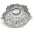 Shannon Crystal by Godinger Frosted Rose Bouquet Pedestal Bowl, 14", Ireland For Sale In San Francisco - Image 6 of 8