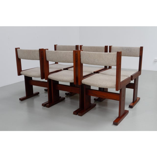 Danish Brutalist Rosewood Dining Chairs from Gangsø Møbler, 1970s, Set of 6 For Sale - Image 11 of 18