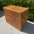 Gorgeous vintage boho dresser! It could also work as a large nightstand. It features pencil reed rattan in a chevron...