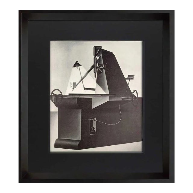 Konrad Klapheck "La Mère Superbe" Limited Edition Lithograph No. 12/150, Signed Justification, Custom Framed For Sale