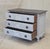 Rococo Vintage Swedish Rococo Style Chest of Three Drawers With Brass Hardware For Sale - Image 3 of 14