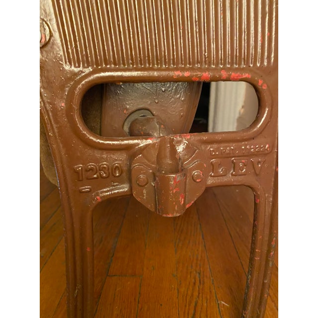 Original Broadway Theater Chair – Martin Beck Theatre (1924) Cast Iron & Wood Seating System – Architectural Salvage Artifact For Sale In New York - Image 6 of 12