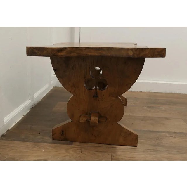 A Chunky Solid Elm Irish Coffee Table This is a very sturdy table, made in the Farmhouse refectory style, it is made in...