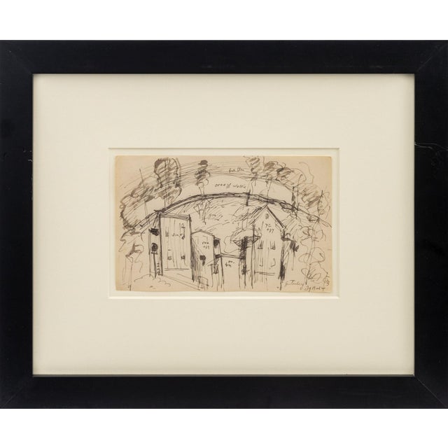 Oscar Florianus Bluemner (American, born Germany, 1867-1938), Two Village Landscape Scenes, comprising: "Springfield, NJ",...