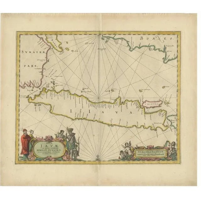 Map of The Island Java, Indonesia, 1650 For Sale - Image 5 of 5