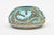 Turquoise Mid Century Modern Italian Ceramic Bowl by Saca With Sgraffito Turquoise Design, 1950's For Sale - Image 8 of 10