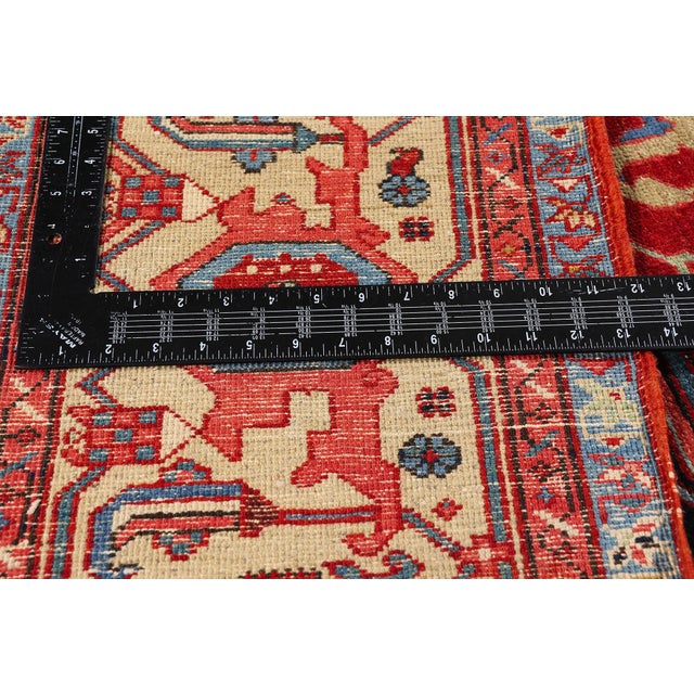 Textile Antique Persian Serapi Rug, 10'05 X 13'04 For Sale - Image 7 of 10