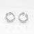 Chanel Rhodium-Plated 18k White Gold 'Profil De Camélia' Huggie Ear Clips For Sale In Philadelphia - Image 6 of 12