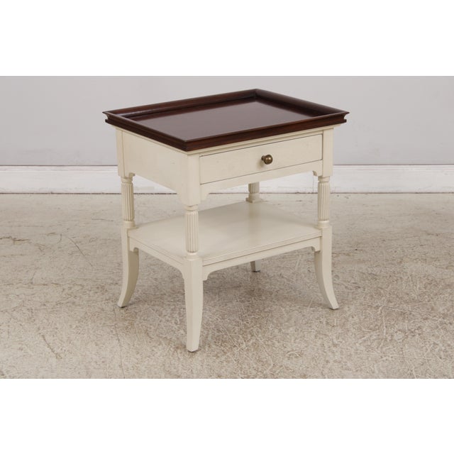 Hickory Chair Furniture Company Pair of Hickory Chair 1 Drawer Mariette Himes Gomez Nightstands For Sale - Image 4 of 18