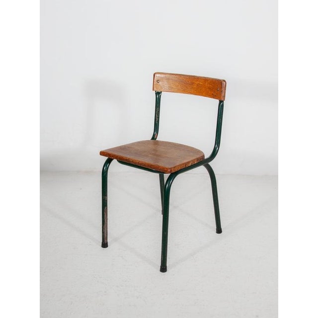 Mid-Century Modern Industrial School Chair by Willy Van Der Meeren for Tubax, 1950s For Sale - Image 6 of 12