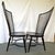 Vintage High Swept Back Windsor Birdcage Chairs in Ebony Finish- A Pair For Sale - Image 4 of 18