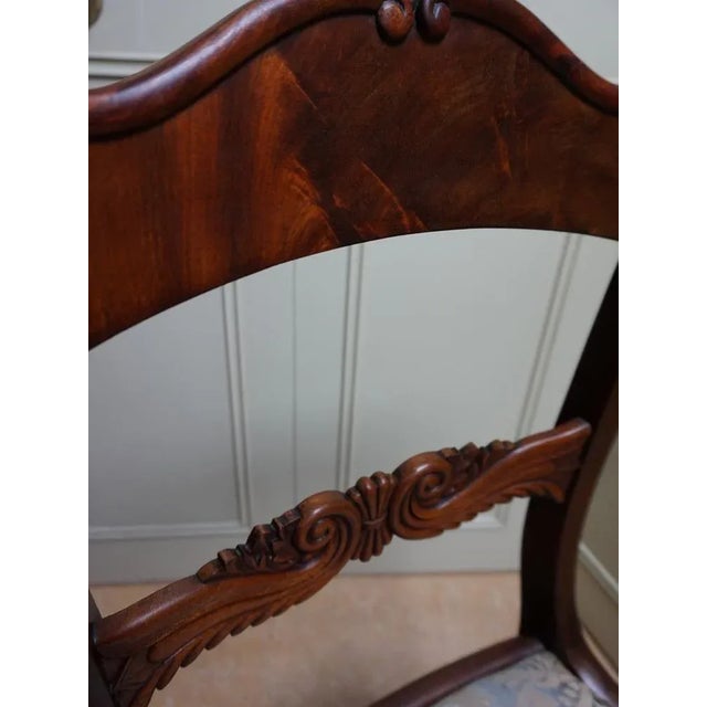 Hollywood Regency Set of 19th Century Regency Mahogany Cornucopia Dining Chairs For Sale - Image 3 of 12