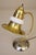 Brass 1930s Art Deco Streamline Brass Chrome Milk Glass "Halo" Table Lamp Markel Faries Era For Sale - Image 8 of 10