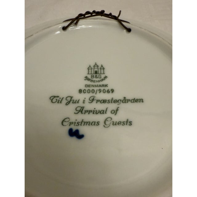 B & G Vintage Blue & White Christmas Plates (5) For Sale - Image 14 of 14