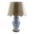 Blue and White Floral Porcelain Ginger Jar Lamp For Sale