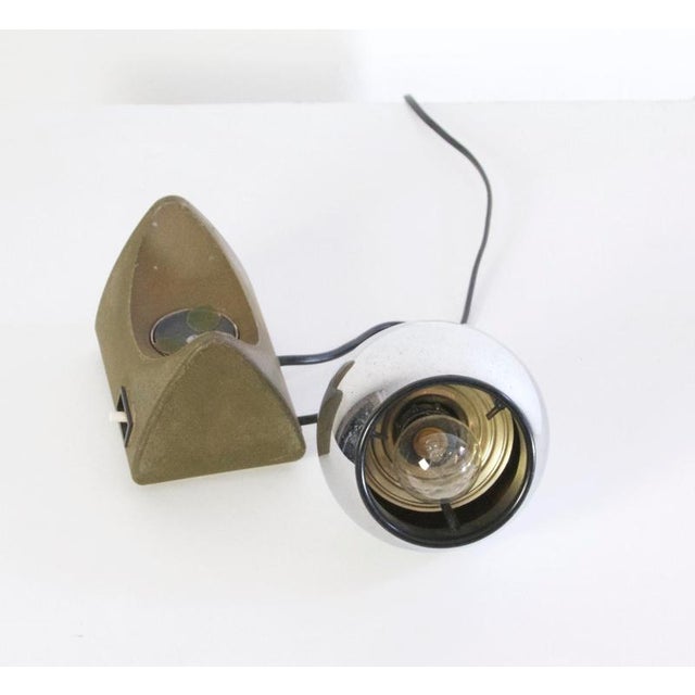 Mid-Century Modern Table Lamp in Aluminum and Chrome, Italy, 1970s For Sale - Image 4 of 6