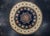 Navy Blue Oriental Hand Knotted Round Rug 8' x 8' #17101 For Sale - Image 8 of 8