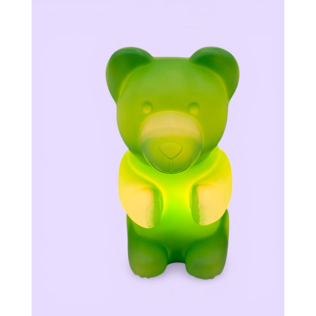 Plastic Vintage Teddy Bear Night Light from Messow, 1980s For Sale - Image 7 of 11