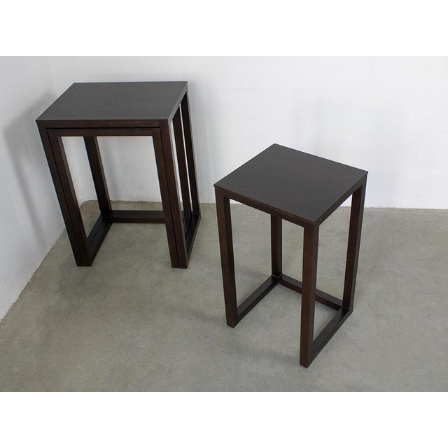 Tables by J. Hoffmann for Wittmann 1980s, Set of 4 For Sale - Image 6 of 14