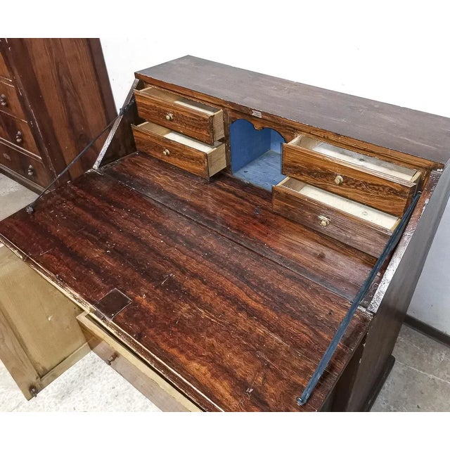 Wood Vintage Italian Two Folds to Two Doors Lacquered Wood Cabinet For Sale - Image 7 of 9