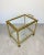 Brass Faux Bamboo Effect & Glass Serving Bar Cart, Italy, 1960s For Sale - Image 3 of 18