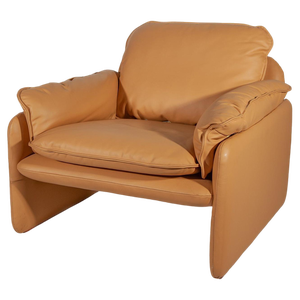 Set of Ds-61 Armchairs in Camel Leather attributed to de Sede, 1970s