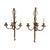 18th Century Rococo Giltwood Three-Light Wall Sconces For Sale