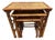 Vintage Chinoiserie Burnt Bamboo, Cane Nesting Tables - Set of 3 For Sale