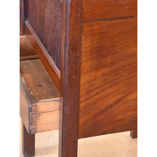 Traditional 19th Century George III Mahogany Bedside Commode With Tambour Door For Sale - Image 3 of 10