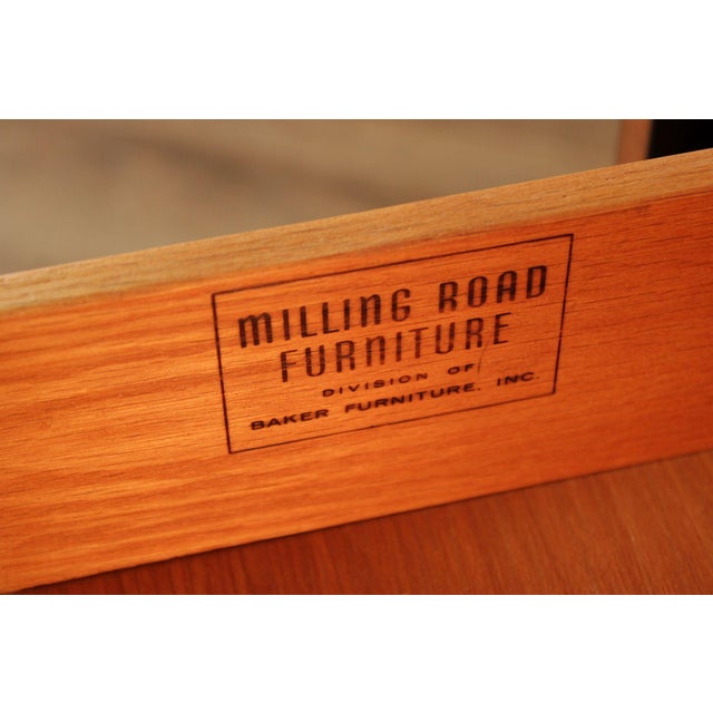 Baker Furniture Milling Road Directoire Style Walnut Rolling Server For Sale In Philadelphia - Image 6 of 18