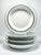 Dansk “Christianshavn, Green” Set of 4 Porcelain Rim Soup Bowls 8 1/8” Good vintage condition. No chips, cracks, or...