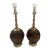 Vintage Phoenix Consolidated Light Co Amber 24” Set of Patriotic Lamps Rare - a Pair For Sale