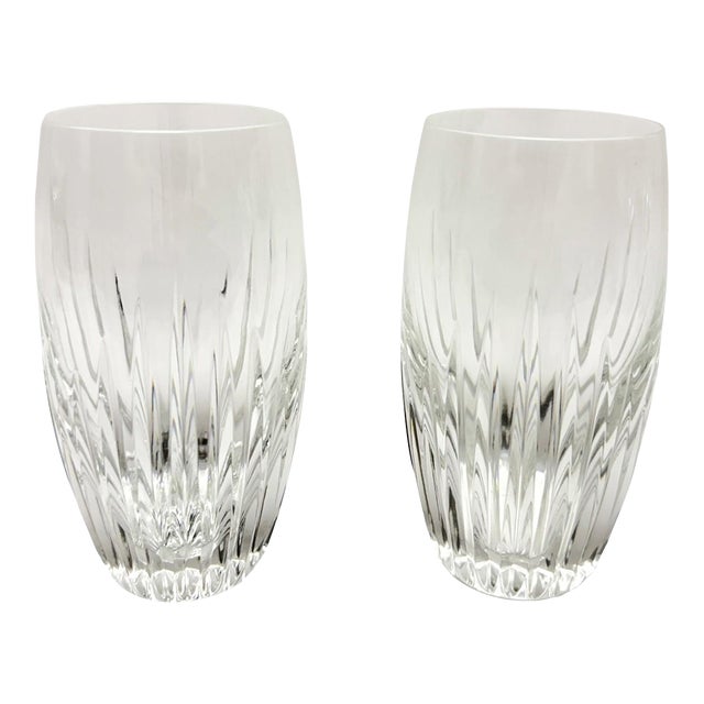 Baccarat Massena Fluted Highball Glasses - a Pair For Sale