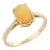 Solid 14k Yellow Gold Solitaire Opal Ring Size 8 For Sale