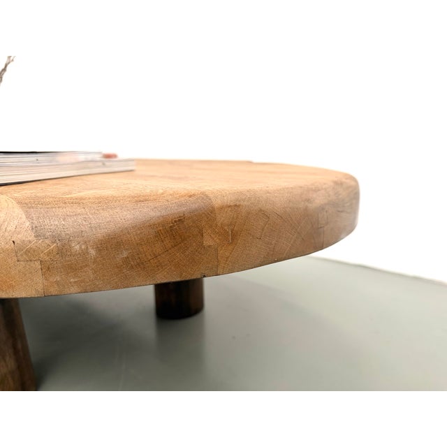 Brown Vintage Oval Coffee Table in Oak, 1950s For Sale - Image 8 of 18