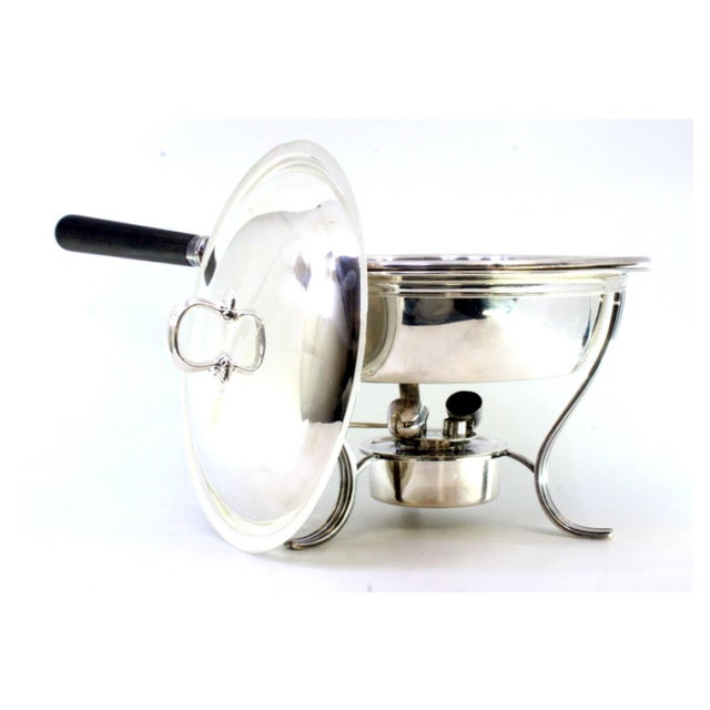 Silver Casserole with Open Knob For Sale - Image 5 of 10