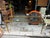 Up for consideration is a beautiful vintage gold metal glass top console table. This would look lovely in your home and it...