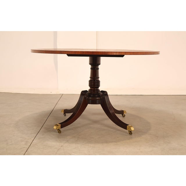 Baker Furniture 'Collectors Edition' Round Mahogany Pedestal Dining Table For Sale - Image 14 of 18