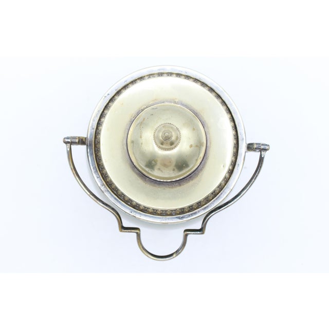 De Sarreguemines Circa 1880 French Majolica and Silverplate Biscuit Box by Sarreguemines For Sale - Image 4 of 11