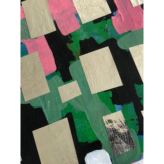 Abstract Contemporary Small Abstract Mixed Media Painting by CL Auker For Sale - Image 3 of 6