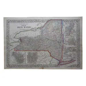 Antique Map of New York State