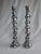 Mid 20th Century Vintage Large English Traditional Barley Twist Silver Tone Candlesticks, a Pair For Sale - Image 5 of 11